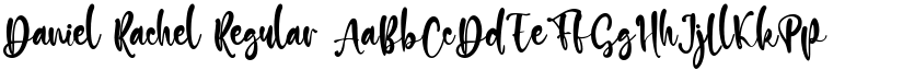 Daniel Rachel Regular font
