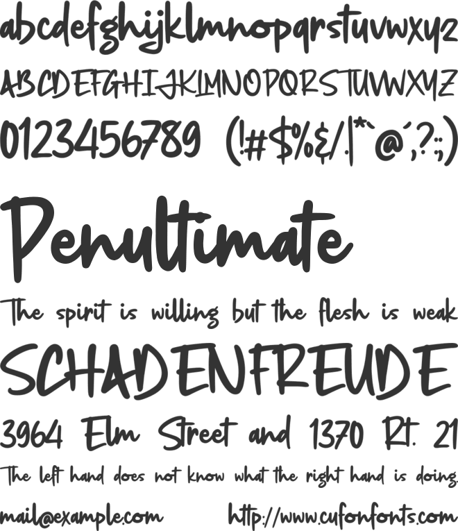 Jungledise font preview