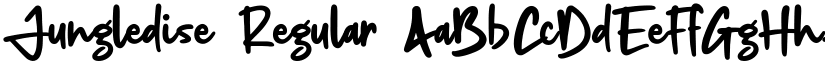 Jungledise Regular font
