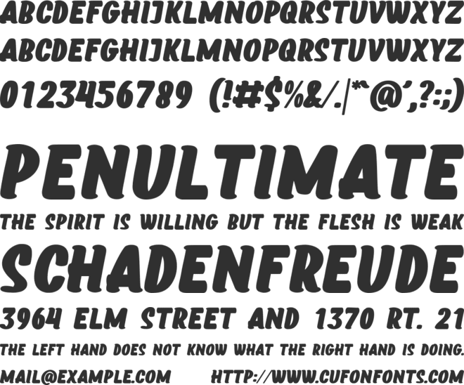 Marlrock font preview