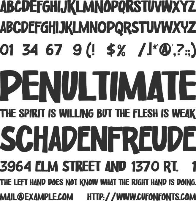 Worker Class font preview