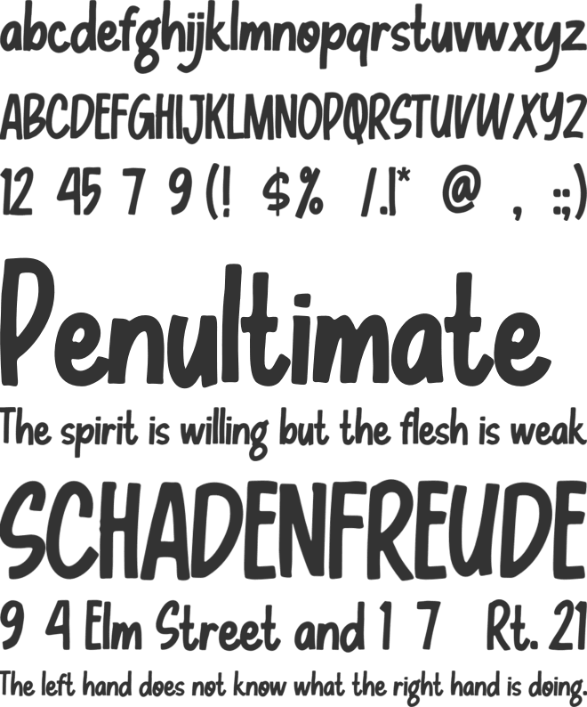 Sanstuy font preview