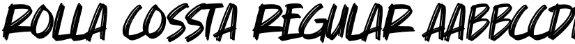 Rolla Cossta Regular font
