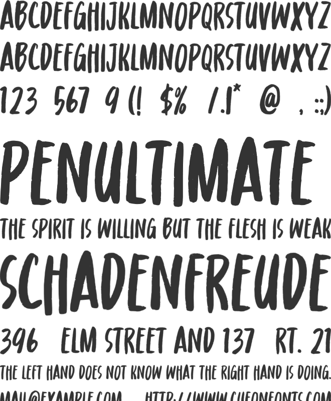 Kotes font preview