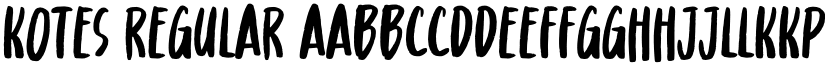 Kotes Regular font