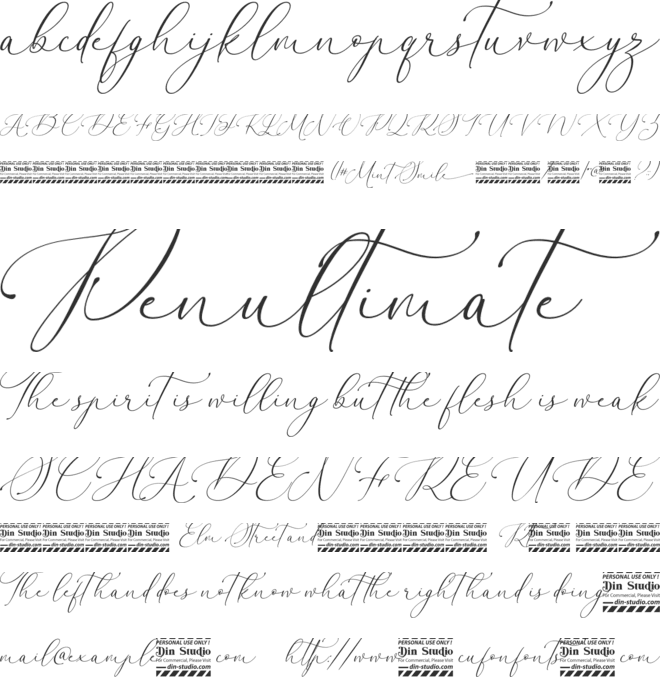 Mint Smile Personal Use font preview