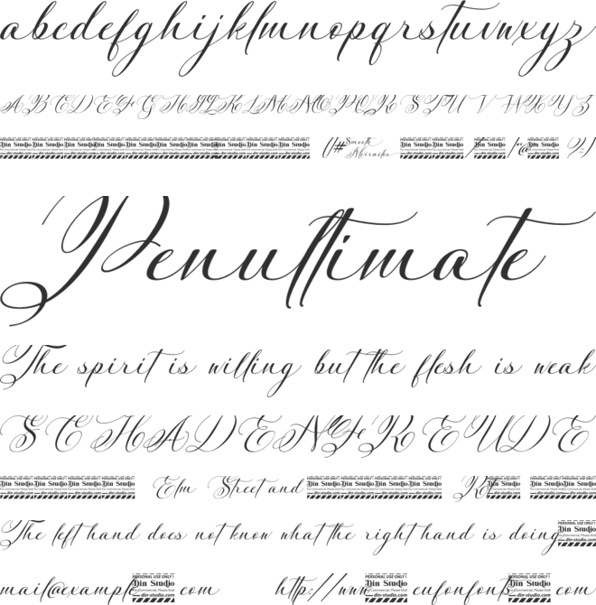 Smooth Miracles Personal Use font preview