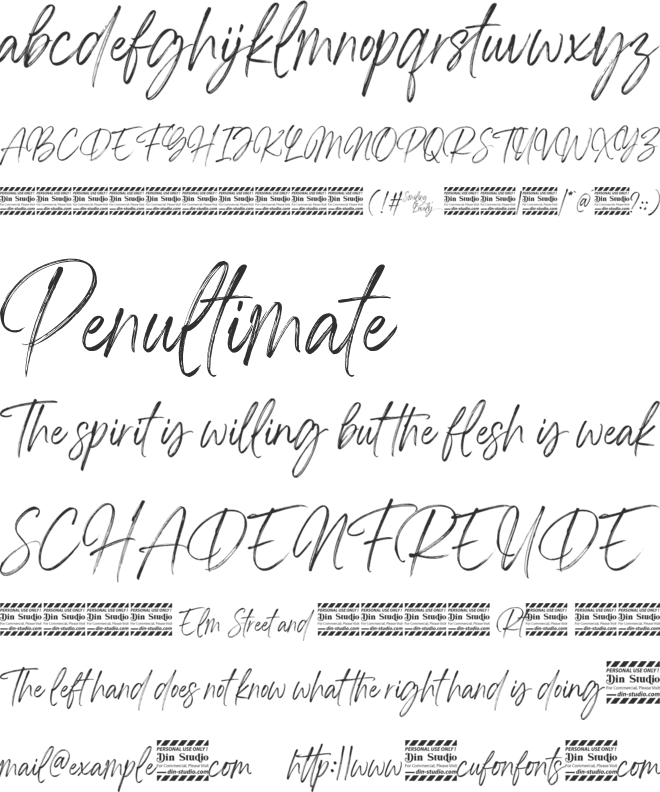 Smiling Lovely Personal Use font preview