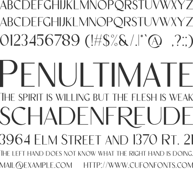 Goodnight London Sans font preview