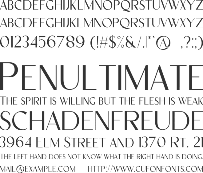 Goodnight London Sans font preview