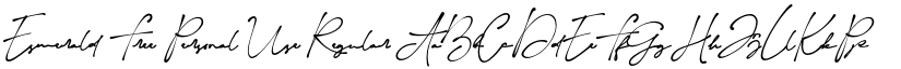 Esmerald Free Personal Use Regular font