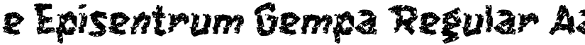 e Episentrum Gempa Regular font