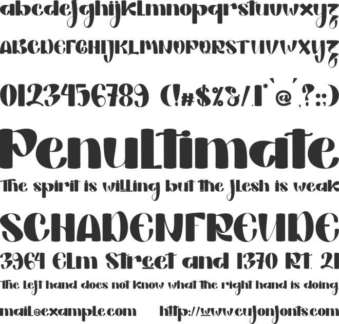 Rellya - PERSONAL USE font preview