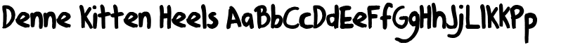 Denne Kitten Heels font