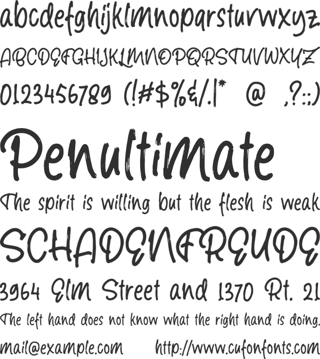 Breadfast DEMO font preview