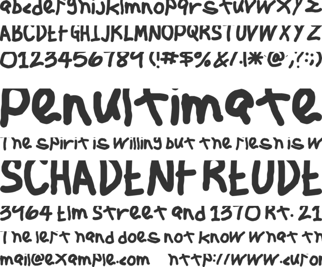 Jehzlau Concepts font preview