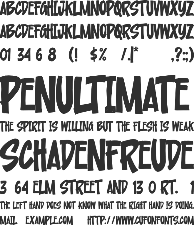 Urban Pollution font preview