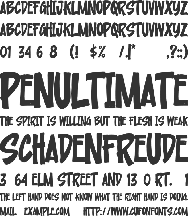 Urban Pollution font preview