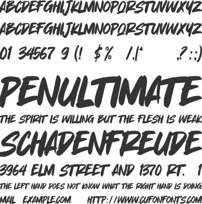 Yummi Lassi font preview