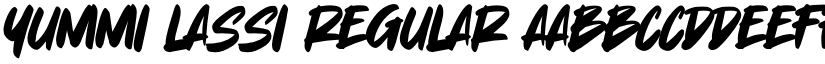 Yummi Lassi Regular font
