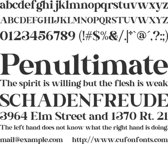 Kivaera font preview