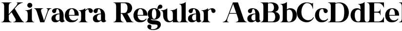 Kivaera Regular font
