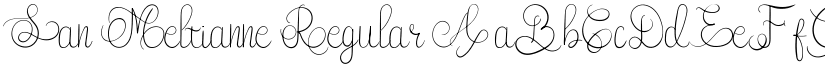 San Meltianne Regular font