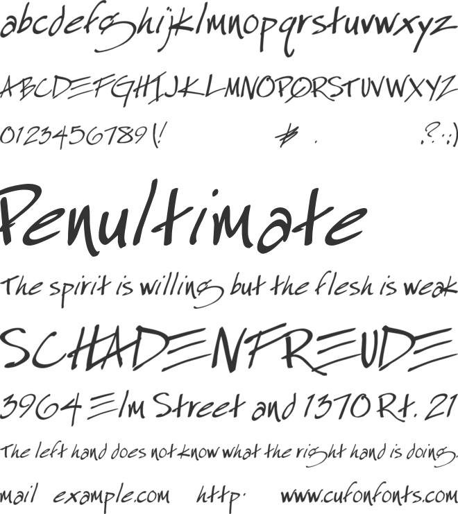 Especial Kay font preview