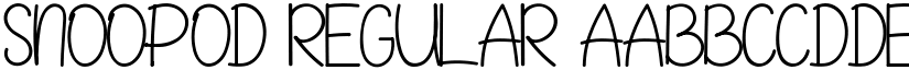 SNOOPOD font download
