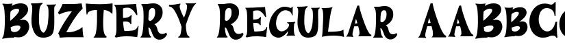 BUZTERY Regular font