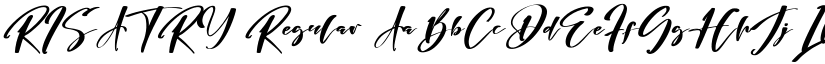 RISATRY Regular font