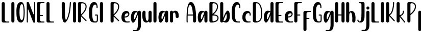 LIONEL VIRGI Regular font