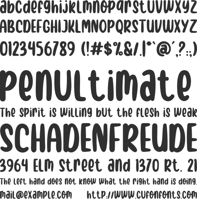 Alexander Display font preview