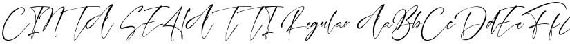 CINTA SEHATTI Regular font