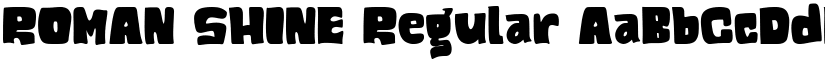 ROMAN SHINE Regular font
