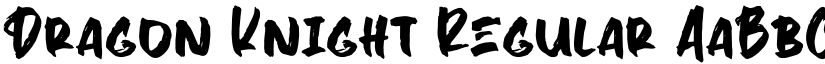 Dragon Knight Regular font