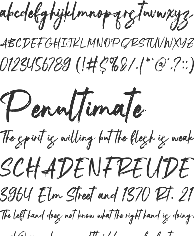 Jeany Gifary font preview