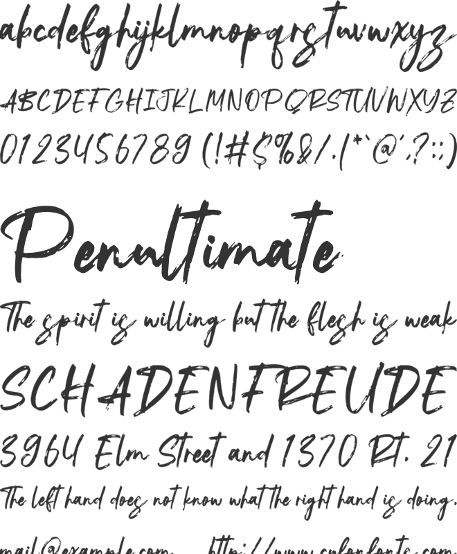Jeany Gifary font preview
