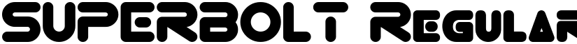 SUPERBOLT Regular font