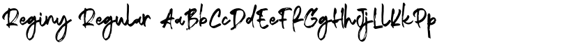 Reginy Regular font