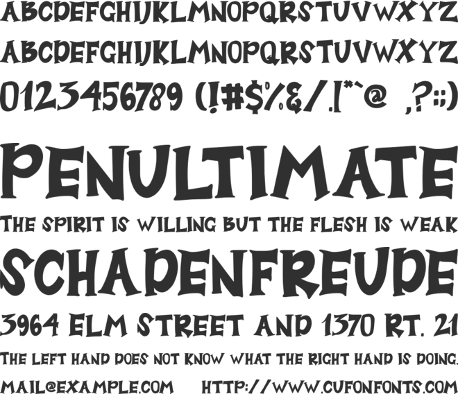 Hungry Beast font preview