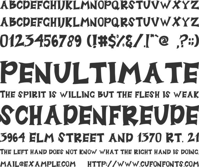 Hungry Beast font preview