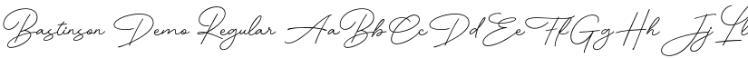 Bastinson Demo Regular font
