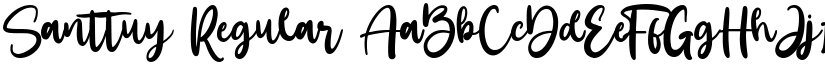 Santtuy Regular font