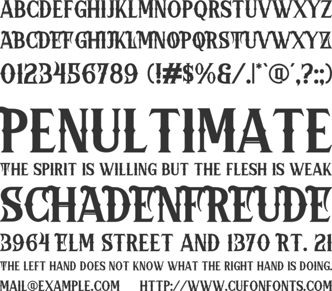 Gokil Nova font preview