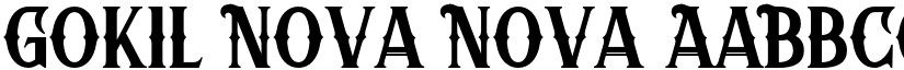 Gokil Nova Nova font