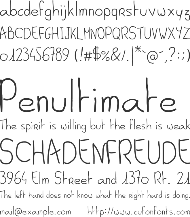 Al Seana font preview