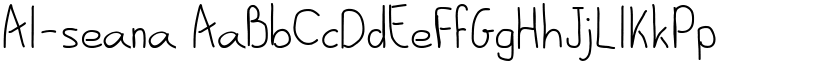 Al-seana font