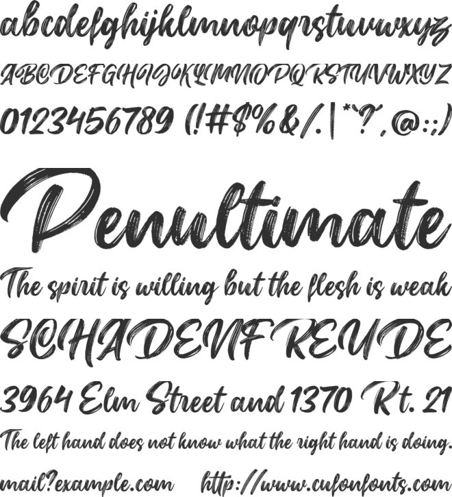Alternitty font preview