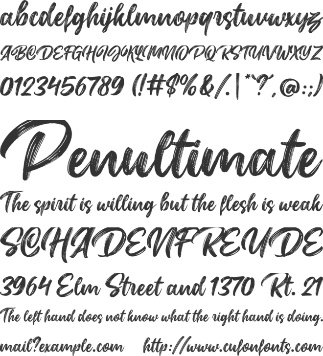 Alternitty font preview